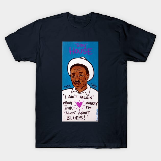 Son House T-Shirt by krusefolkart